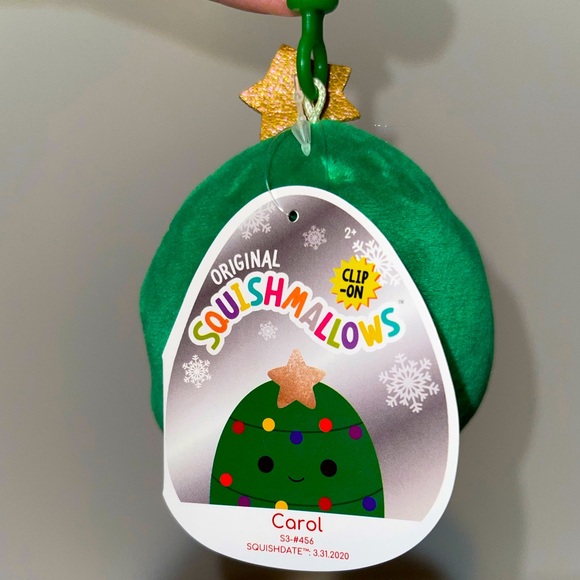 New Nick, Dawn, Carol, and Bartie Squishmallows 2022 Christmas Clip Set of 4 - Picture 6 of 10